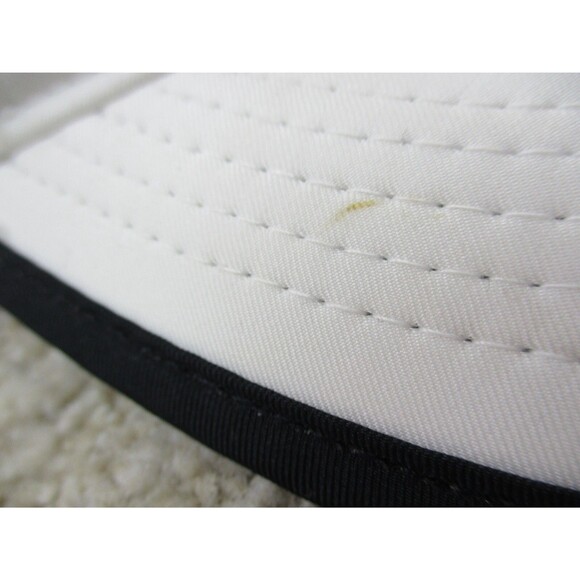 Nike Hat Cap Strap Back White Black Swoosh Lightweight Drifit Golf Golfer Mens * - Picture 4 of 12